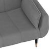 vidaXL Sofa Bed Light Grey Velvet (100% polyester), wood, metal 2-seater