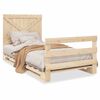 vidaXL Bed Frame natural pine Solid pinewood Single Bed Frame