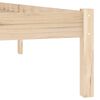 vidaXL Bed Frame Natural wood Solid pine wood King Durable Bed Frame