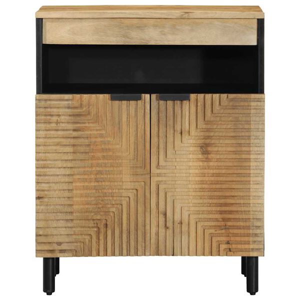 vidaXL Sideboard Mango desert brown Solid Mango Wood 23.6 x 13.0 x 29.5 in