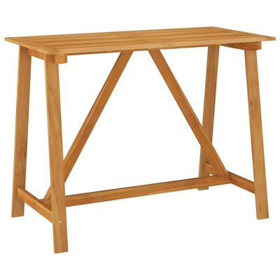 vidaXL Garden Bar Table 55.1"x27.6"x40.9" Solid Acacia Wood