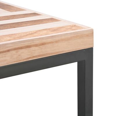 vidaXL Coffee Table 19.7"x19.7"x13.2" Solid Wood