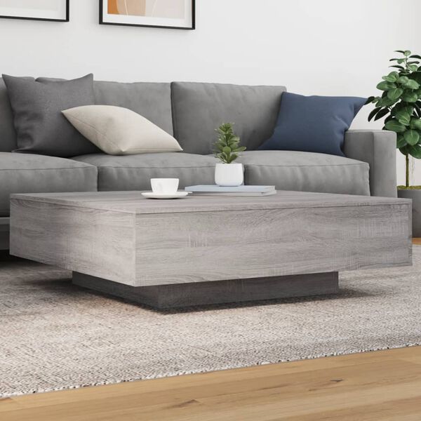 vidaXL Coffee Table Grey sonoma Engineered wood Coffee Table Square