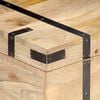 vidaXL Chest Natural Solid Mango Wood Large Chest Rectangular Rustic