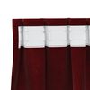 vidaXL Blackout Curtains 2 pcs Wine Red 55.12 x 55.12 in Velvet