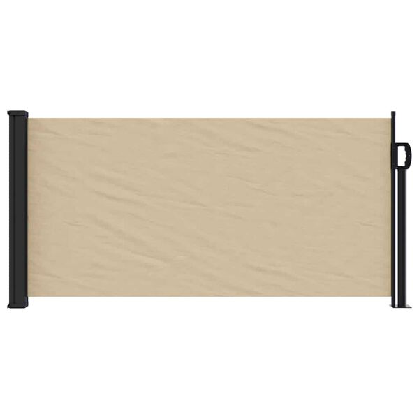 vidaXL Retractable Side Awning Beige