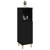 vidaXL Bathroom Cabinet Black Engineered wood Bathroom Cabinet