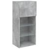 vidaXL 5 Piece TV Wall Units with LED Concrete Gray Engineered Wood