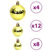 vidaXL Christmas Bauble Set of 100 Light green Polystyrene