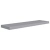 vidaXL Wall Shelf Set of 4 Grey Honeycomb MDF, metal 35.4x9.3x1.5 in