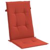 vidaXL Highback Chair Cushion Set of 2 Melange Red