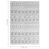 vidaXL Outdoor Rug Grey Polypropylene 47.2 in x 70.9 in Pattern