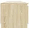vidaXL TV Cabinet with LED Lights Sonoma Oak 55.1x15.7x14.2"