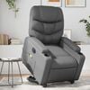 vidaXL Electric Stand Up Massage Recliner Chair Gray