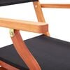 vidaXL Garden Chair Set of 2 Black and natural