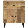 vidaXL Bedside Cabinet Natural Wood Solid Mango Wood Bedside Cabinet