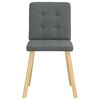 vidaXL Dining Chair Set of 6 Dark Gray