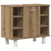 vidaXL Bathroom Furniture Set Artisan Oak Engineered Wood, Acrylic Medium
