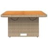 vidaXL Garden Table Beige, Brown