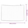 vidaXL Trailer Net with Elastic Rope White 11.5x8.2' PP