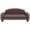 vidaXL Dog Bed Brown 70x45 x 11.8 " Faux Leather