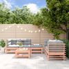 vidaXL Garden Lounge Set Natural Wood Solid Douglas Wood Medium Modular