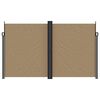 vidaXL Retractable Side Awning Taupe