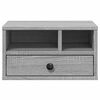 vidaXL Printer Stand Gray Sonoma 15.7"x12.6"x8.9" Engineered Wood