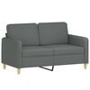 vidaXL Sofa Set Dark Grey Fabric (100% polyester), metal, textilene, plywood