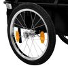 vidaXL Bike Trailer/Hand Wagon 61.0x23.6x32.7" Steel Black