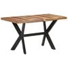 vidaXL Dining Table Honey Solid Acacia wood 55.1 x 27.6 x 29.5 in