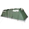 vidaXL Family Tent Tunnel 8-Person Green Waterproof