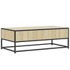 vidaXL Coffee Table Sonoma oak Engineered wood, metal