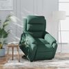 vidaXL Stand Up Massage Recliner Chair Dark Green
