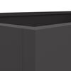 vidaXL Planter Black Cold-rolled steel Medium Durable Planter