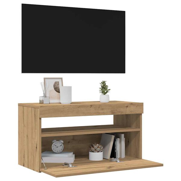 vidaXL TV Cabinet Set of 2 Artisan oak Engineered wood Medium