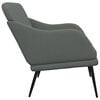 vidaXL Bench Dark grey 100% polyester fabric, metal, plywood, foam