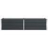 vidaXL Planter Anthracite 480 x 50 x 45 cm Galvanised Steel