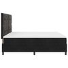 vidaXL LED Box Spring Bed with Mattress Black 78.74 x 78.74 in Fabric