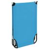 vidaXL Sun Lounger Turquoise Blue Powder-Coated Steel Standard