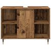 vidaXL Bathroom Furniture Set Other 3 pcs Old Wood 30 x 30 x 180 cm