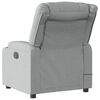 vidaXL Massage Recliner Chair Light grey Polyester, metal, plywood Single