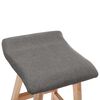 vidaXL Bar Stool Dark Gray Fabric