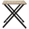 vidaXL Garden Dining Set Beige PE Rattan, Powder-Coated Steel Medium