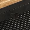 vidaXL Sideboard Black, Natural Mango Wood