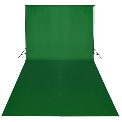 vidaXL Backdrop Cotton Green 20 x 10 feet Chroma Key