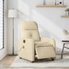 vidaXL Electric Massage Recliner Chair Cream