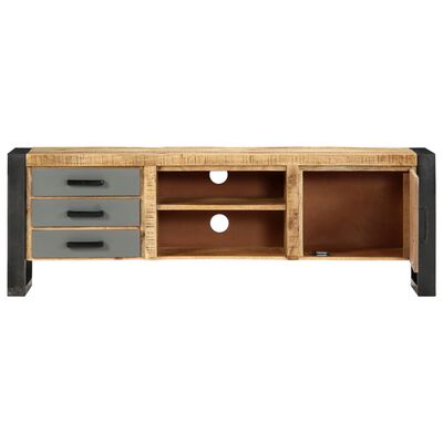 vidaXL TV Cabinet 47.2"x11.8"x15.7" Solid Mango Wood