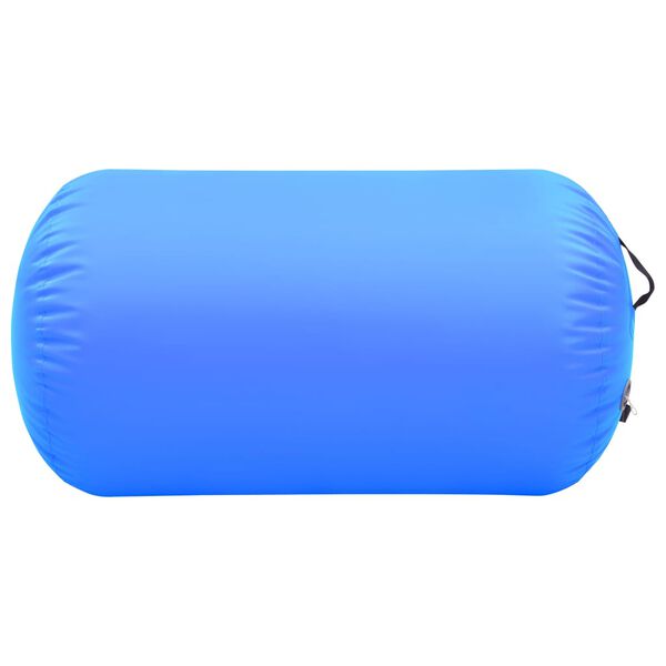 vidaXL Inflatable Gymnastic Roll with Pump 39.4x23.6" PVC Blue