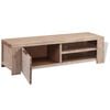 vidaXL TV Cabinet Brushed Acacia Solid Acacia Wood 55.1 in TV Cabinet